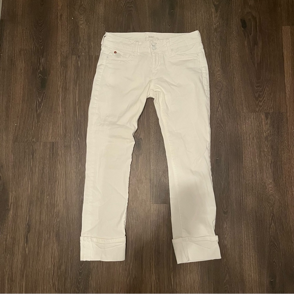Hudson Cropped Ginny White Jeans Women’s Size 27